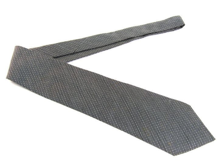  Celine total pattern high class silk wool Spain brand necktie men's gray CELINE