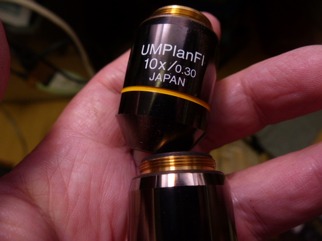 オリンパス UMPLAN FL 50×/0.80 +UMPLAN FL 10×/0.30 2本セット ポーチ付 美品_画像3