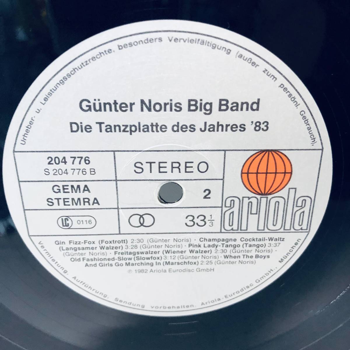 【LP】Gunter Noris Big Band/Die Tanzplatte Des Jahres '83 レコード ※その他レコード出品中！！同梱可能です！！_画像7