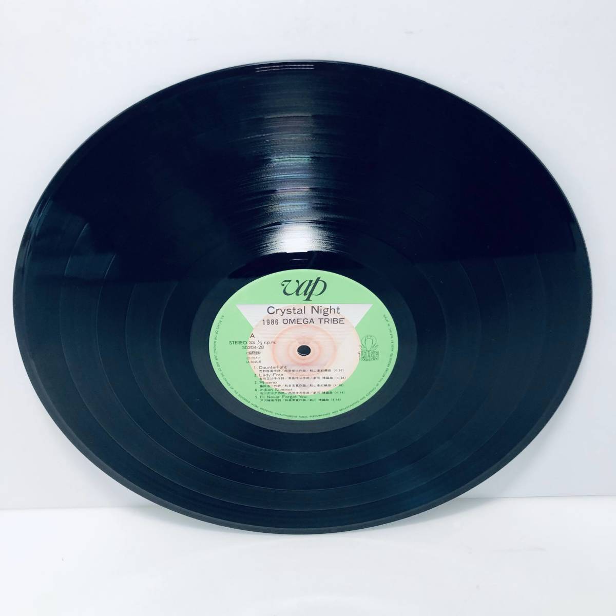 【LP】Cristal Night/1986 OMEGA TRIBE レコード ※その他レコード出品中！！同梱可能です！！_画像4