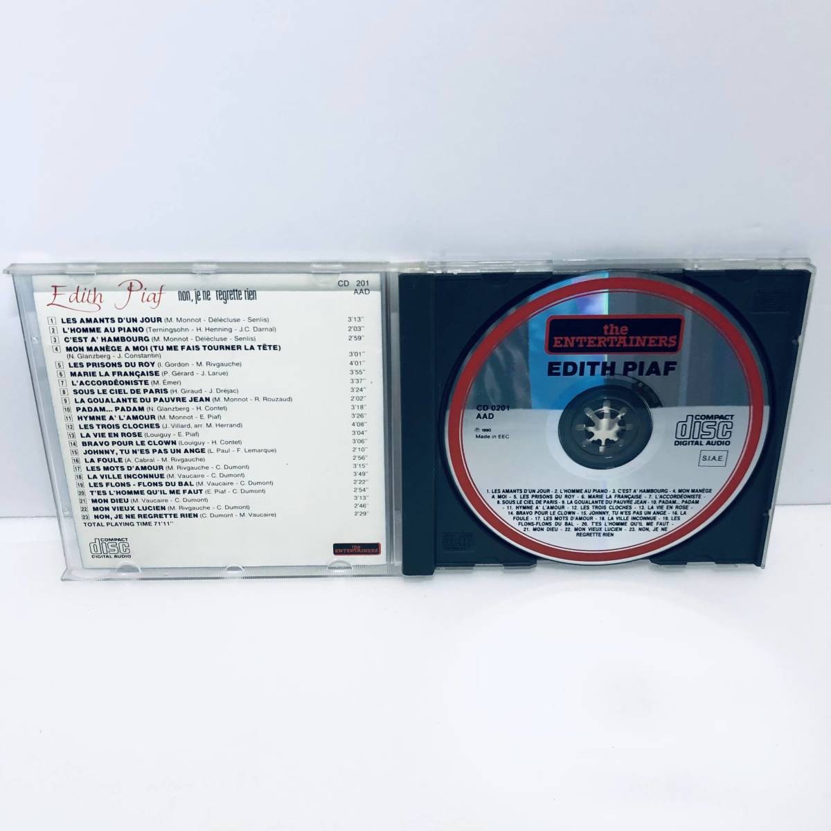 【CD】Edith Piaf Non Je Ne Regrette Rein レア 輸入盤 ※その他CDも出品中！同梱可能です!