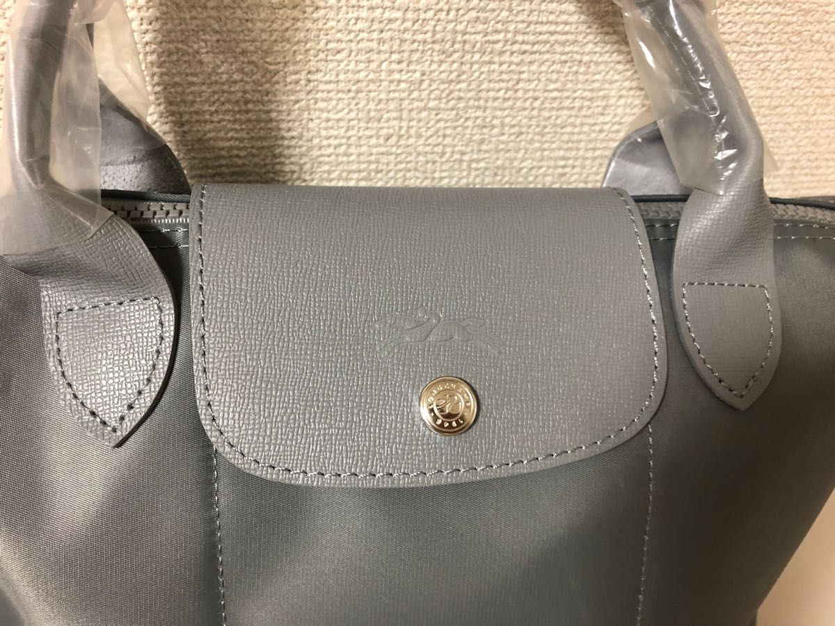 新品】LONGCHAMP プリアージュ・ネオ最新デザインMセメント(グレー系