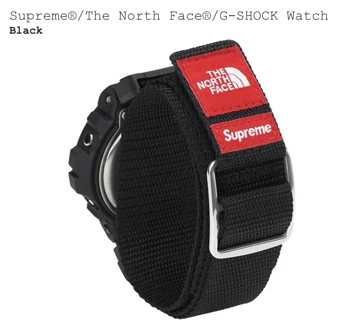メイルオーダー Supreme® The North Face® G-SHOCK 腕時計