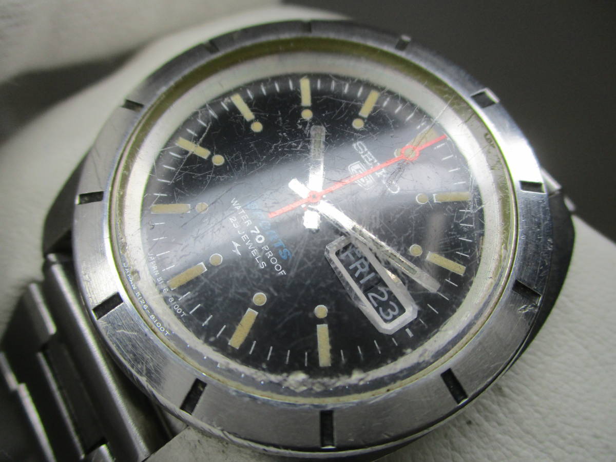 221037-006 SEIKO セイコー 5 スポーツ 5126-8100 デイデイト 自動巻き