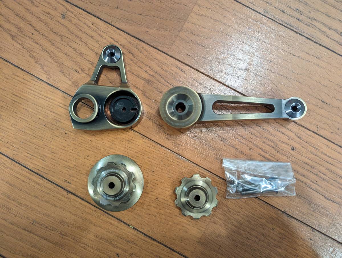 BROMPTON用CNCテンショナー 内装用CNCプーリーセット レコード BROMPTON用CNCテンショナー 内装用CNCプーリーセット レコード