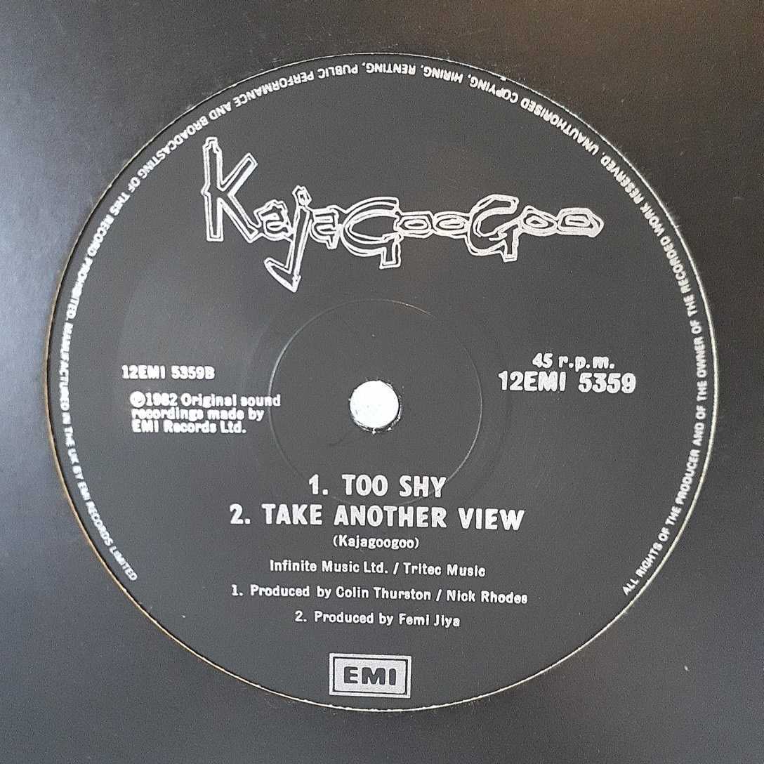 KAJAGOOGOO / TOO SHY (MIDNIGHT MIX)/TAKE ANOTHER VIEW /UK 12INCH/NEW WAVE,SYNTH-POP,BALEARIC,THEO PARRISHの画像2