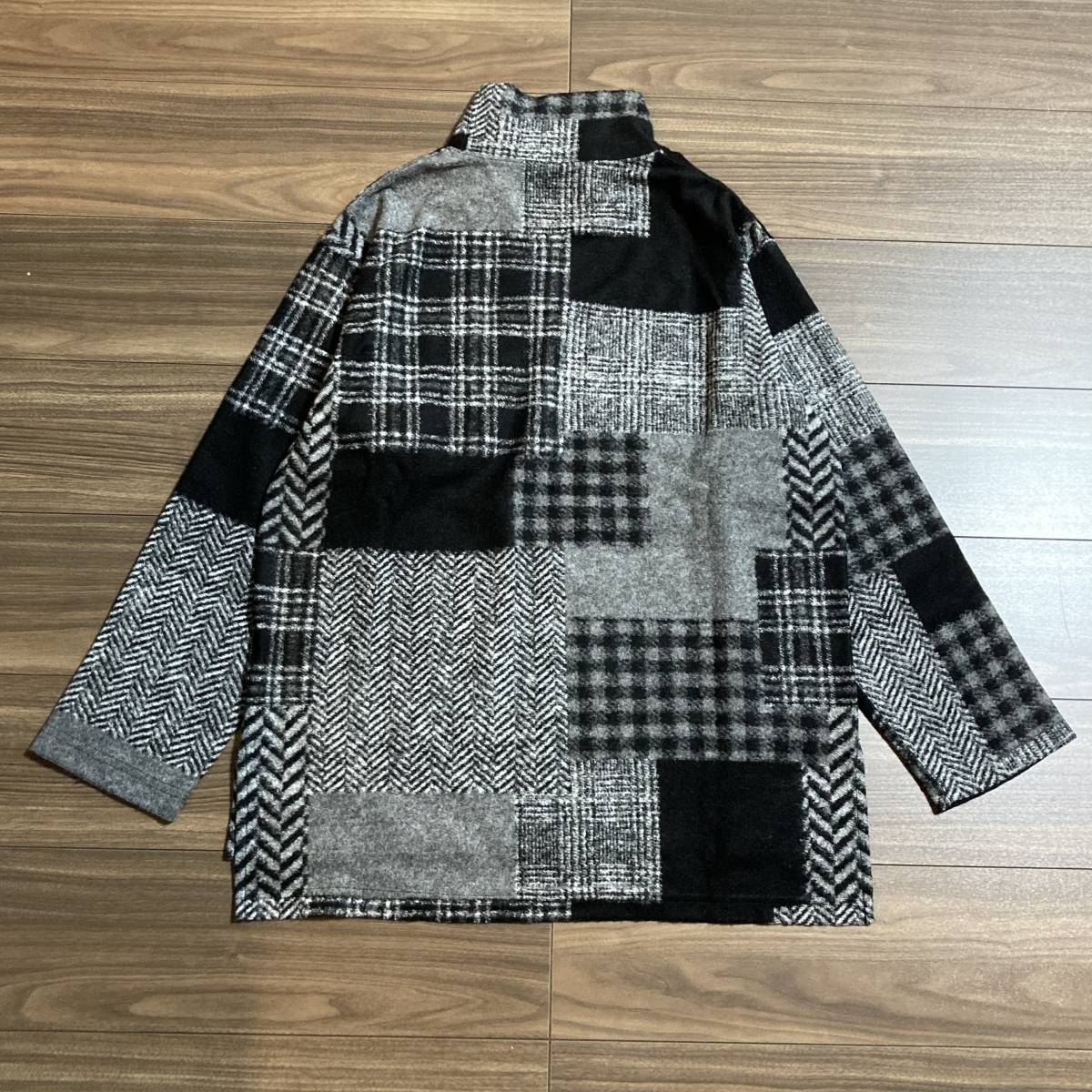 2020 a/w Engineered Garments-Mock Turtle-Knit Patchwork HB engineered garments mokta-toru вязаный лоскутное шитье "в елочку" 