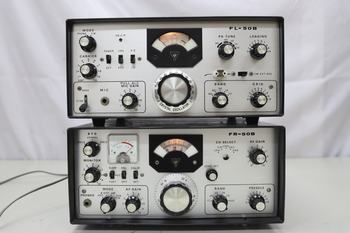 YAESU FR-50B/FL-50B 無線機 送受信機 2台セット ジャンク Yahoo!オークション - YAESU 八重洲無線 ヤエス FR-50B/FL-50B
