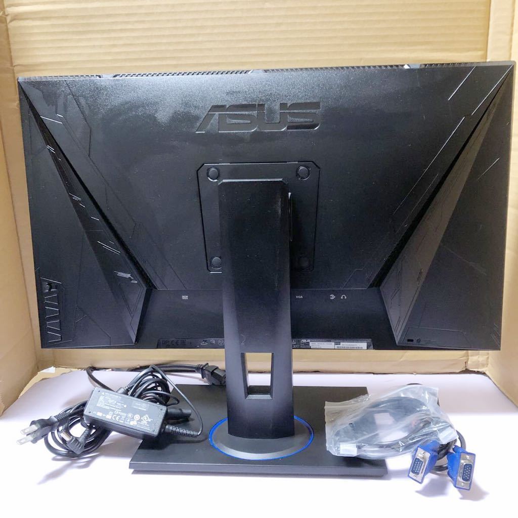 中古美品ASUS ゲーミングモニター VG245HE 24インチ/フルHD/HDMIx2/VGA x1/ブルーライト軽減/2019製 動作品SHY707_画像3