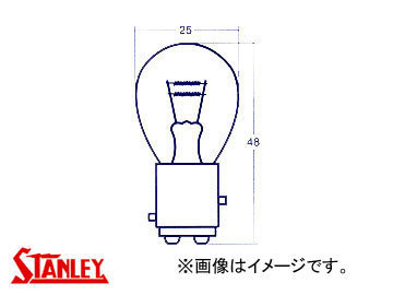 スタンレー/STANLEY ストップ/テールランプ・コーナリングランプ・ウインカーランプ用電球（ダブル球） 12V 27/8W A4880 入数：10個_画像1