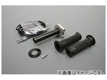 2輪 アクティブ 車種専用スロットルキット TYPE-3 巻取φ42/メッキ金具 ホルダーカラー:シルバー他 カワサキ ER-6N/ER-6F 2009年～2010年_画像1