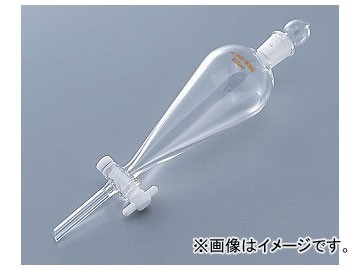 アズワン/AS ONE テフロン（R）プラグ付スキーブ型分液ロート 200ml 品番：7-188-11 JAN：4571110707074_画像1