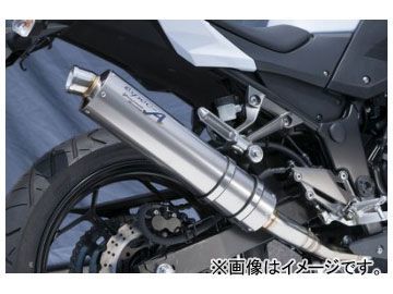 2輪 ヤマモトレーシング spec-A マフラー SUS SLIP-ON チタン 品番：40253-01NTB カワサキ Z250 2013年～_画像1