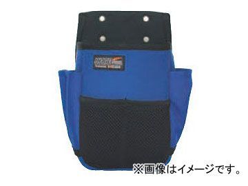 コヅチ 小型電工袋 ロング MB-103 ブルー×ブラック H220×W145×T80mm JAN：4934053111047_画像1