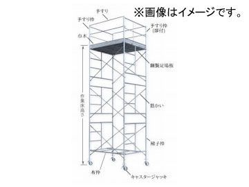 123/伊藤製作所 ローリングタワー 2段セット