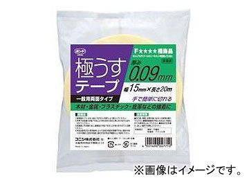 コニシ/KONISHI 極うすテープ 0.09mm厚×15mm幅×20m長 ＃04771 入数：13巻 JAN：4901490047710_画像1