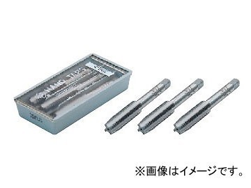 ライト精機 ハンドタップ メートルネジ(M) 角度60° ネジ径：M7 ピッチ：1 ネジ山：並目 入数：3本組（先・中・上）_画像1