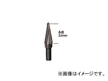 ライト精機 ステップビット ST-1 4～12mm 全長（mm）：70 JAN：4990052024016_画像1