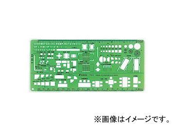 シンワ測定 テンプレート[各種記号] TD-4 建築記号定規1/100・1/200 66010 JAN：4960910660106_画像1