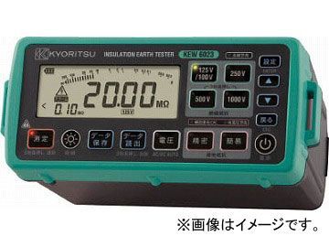 KYORITSU デジタル絶縁・接地抵抗計(メモリ機能付モデル) KEW6023(4796616) JAN：4560187064265_画像1