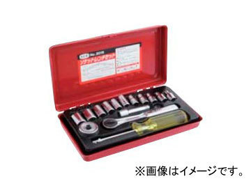 スエカゲツール SEK 1/4”DR. 15PC ソケットレンチセット No.2015 JAN：4989530001502_画像1