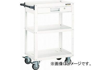 トラスコ中山 イーグルワゴン 600X400 引出付 ウレタン車輪 YG色 EGW-963VU-YG(4749073) JAN:4989999299991