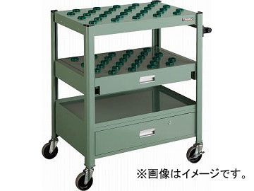 トラスコ中山/TRUSCO TCW型ツーリングワゴン #30X57個 スライド棚 ...