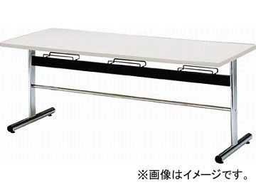 TOKIO 食堂用テーブル ソフトエッジ 2400×750mm ホワイト DA-2475-W(4645715) JAN：4942646131259