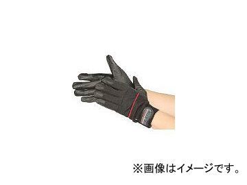 おたふく手袋/OTAFUKU-GLOVE ピーユー・キングプラス ブラック×レッド M K37BKREM(4386272) JAN：4970687004461_画像1