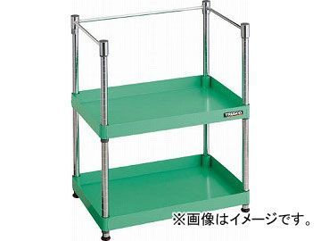 トラスコ中山 フェニックスワゴン ラック型 600X400 3方枠付 W色 PEW-R962K-W(4885422)
