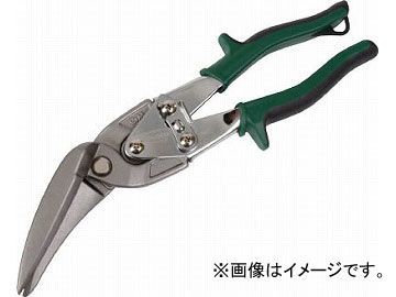 トラスコ中山/TRUSCO 万能金切ハサミ オフセットロングタイプ 右曲り 45度 TGH270FLR(4454022) JAN：4989999261653_画像1