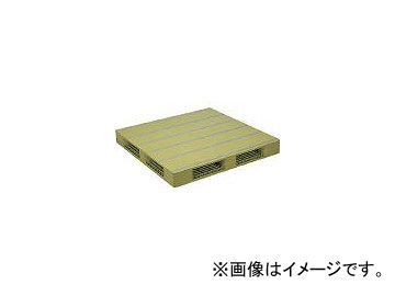 日本プラパレット プラスチックパレットZFR-1212E 両面四方差し ライトグリーン ZFR1212ELG(4533054)