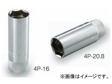 トネ/TONE 12.7mm（1/2”） プラグソケット（6角・マグネット付） 品番：4P-18_画像1