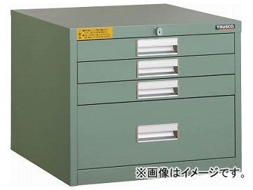 トラスコ中山/TRUSCO LVE型キャビネット 500×550×H420 引出4段 LVE421(2523787) JAN:4989999628098