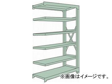 トラスコ中山/TRUSCO R3型中量棚 900×450×H2400 6段 連結 R38356B(5048508) JAN：4989999739602_画像1