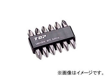 トップ工業/TOP 電動ドリル用ドライバビット6本組セット DB2-4506 JAN：4975180894250_画像1