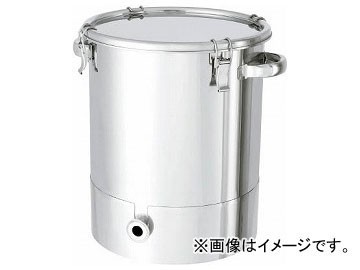 日東 ステンレスタンク片テーパー型クリップ式密閉容器 200L KTT-CTH-565H(7516053)_画像1