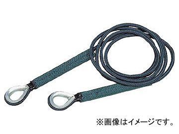 トラスコ中山/TRUSCO セフティパワーロープ 両端シンブル入 12mm×3m