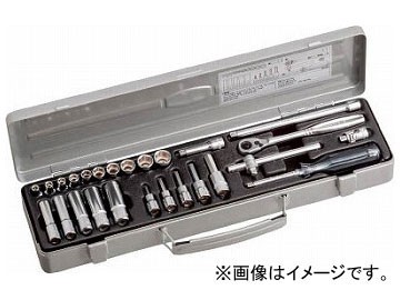 TONE ミックスソケットレンチセット MX200(8109138) 入数：1セット(26pcs)_画像1