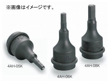 トネ/TONE 12.7mm（1/2”） インパクト用ヘキサゴンソケット（マグネット付） 品番：4AH-08K_画像1