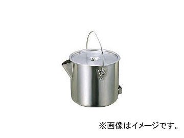 スギコ 18-8ポット型バケツ(蓋付) SH-2028(7530820)