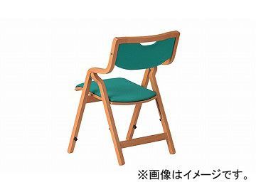 ナイキ/NAIKI 木製チェアー 高齢者福祉施設用 グリーン E242-GR 535×545×775mm
