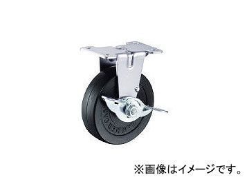 ハンマーキャスター/HAMMER-CASTER E型 固定SP付 ゴム車75mm 415ERR75BAR01(3196038) JAN：4956237067193_画像1