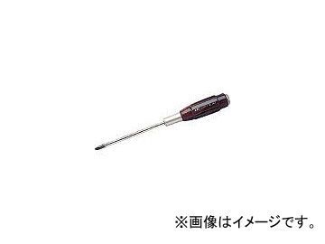 京都機械工具/KTC 木柄ドライバ クロス貫通タイプNo.1 D12P21(3733505) JAN：4989433817354_画像1