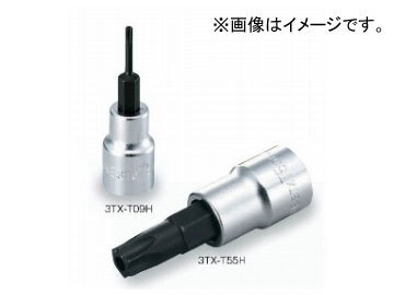 トネ/TONE 9.5mm（3/8”） トルクスソケット（いじり防止タイプ） 品番：3TX-T40H_画像1