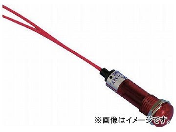 サカズメ LED表示灯 DA-10ML（AC/DC200V接続） φ10 赤 DA-10ML-AC/DC200V-R(4957342)_画像1