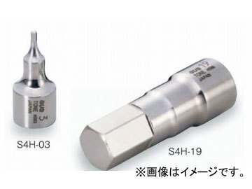 トネ/TONE 12.7mm（1/2”） SUSヘキサゴンソケット 品番：S4H-05_画像1