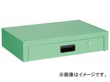 トラスコ中山 ラビットワゴン 400×350 引出1段付 ゴム車輪 YG色 RBW ...