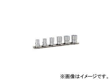 前田金属工業/TONE ソケットセット(6角・ホルダー付) 6pcs HS206(3956385) JAN：4953488282320_画像1