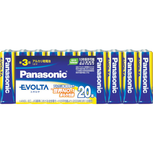 パナソニック エボルタ乾電池 単3形20本パック LR6EJ20SW(3622665) 入数：1パック(20本)_画像1